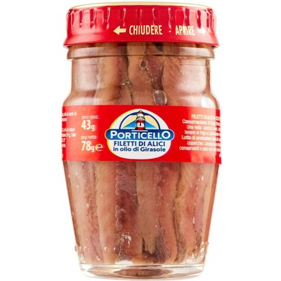 Porticello ančovičky v rastlinnom oleji 78 g