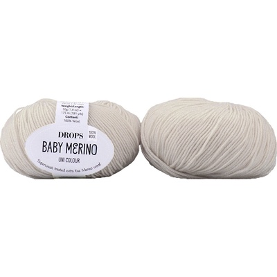 Drops Baby Merino 59/2 krémová - tmavší