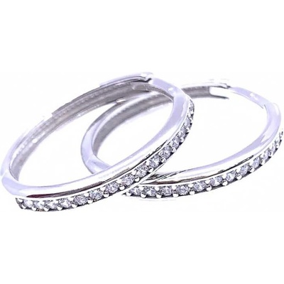 Jan Kos jewellery zlaté náušnice s bílým kamenem 31508810