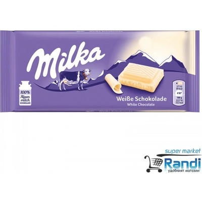Milka Шоколад Milka бял 90гр