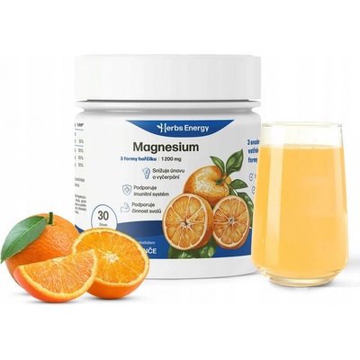Herbs Energy Magnesium Drink Pomeranč 30 dávek
