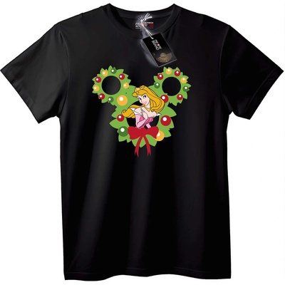 NOONEBRAND Тениска Aurora Mickey венец - L, Black