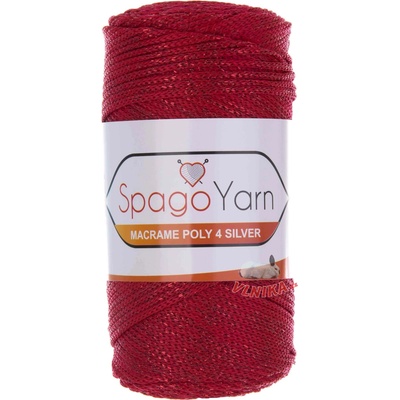 Spago Příze Macrame Poly 4 silver Varianta: 100
