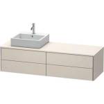 Duravit XSquare - Шкаф за умивалник 160x55x40 см, 4 чекмеджета, Taupe Matt XS4914L8383 (XS4914L8383)