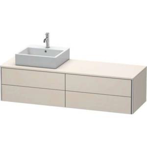 Duravit XSquare - Шкаф за умивалник 160x55x40 см, 4 чекмеджета, Taupe Matt XS4914L8383 (XS4914L8383)
