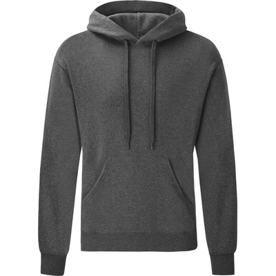 Fruit of the Loom Classic Hooded Sweat dark heathe