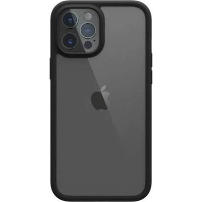 SwitchEasy AERO Plus Case - тънък хибриден кейс 0.38 мм. съвместим с MagSafe за iPhone 12, iPhone 12 Pro (черен-прозрачен)
