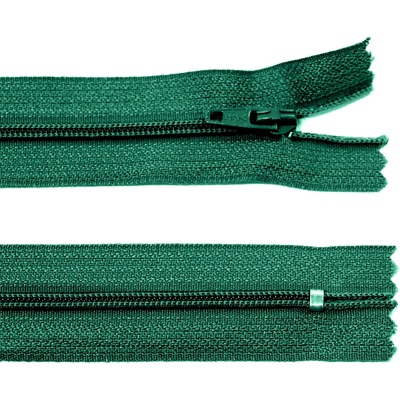 Spirálový zip no.3 nerozepínací 22cm - více barev color: 670 borovicová zelená