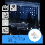 BRILAGI - LED външен коледен гирлянд 100xLED/3xAA/8 режима 8x0, 6m IP44 студено бяло (BG6900)