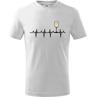 Víno ekg biele víno tričko detské biela