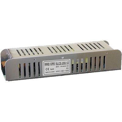 ELMARK Led ДРАЙВЕР setdc 200w 230vac/ 12vdc ip20 slim (99setdc200ip20s)