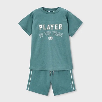 Mayoral Комплект player в синьозелен цвят за мини момче Mayoral