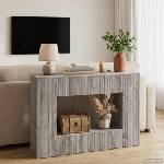 vidaXL Конзолна маса Сиво Сонома 101 x 29 x 74 см (899883)
