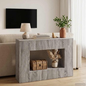 vidaXL Конзолна маса Сиво Сонома 101 x 29 x 74 см (899883)