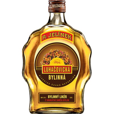 Rudolf Jelínek Luhačovická bylinná 38% 0,5 l (holá láhev)