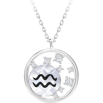 Preciosa Stříbrný s českým křišťálem vodnář sparkling zodiac 6150 82