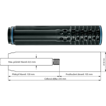 Recknagel SOB 2 5/8''-24 UNEF 7,62 mm