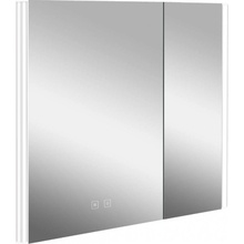 kielle Arkas I - Zrkadlová skrinka s LED osvetlením, vyhrievaním a USB portom, 80x70x13 cm, biela 50111810