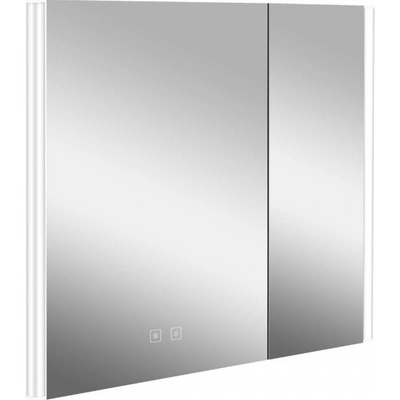 kielle Arkas I - Zrkadlová skrinka s LED osvetlením, vyhrievaním a USB portom, 80x70x13 cm, biela 50111810