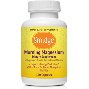 Smidge Morning Magnesium, 3 вида магнезий, 120 растителни капсули