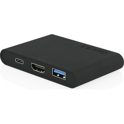 Incipio USB-C Digital AV Multiport Adapter - USB-C адаптер с HDMI, USB-C и USB-A 3.0 портове за MacBook и компютри с USB-C порт (PW-264-BLK)