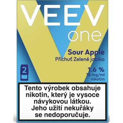 VEEV ONE náplň Sour Apple 18 mg 2 ks
