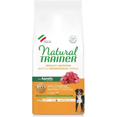 Natural Trainer Sensitive Adult Medium & Maxi s jahňacím 2 x 12 kg