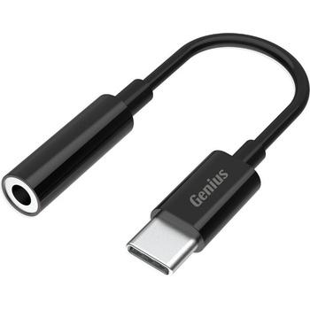 Genius ACC-C100 3, 5 мм аудио жак към USB-C Черен 32590012400 (32590012400)