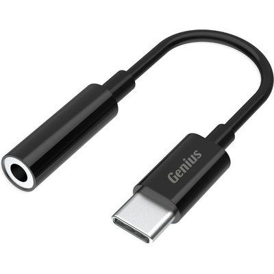 Genius ACC-C100 3, 5 мм аудио жак към USB-C Черен 32590012400 (32590012400)