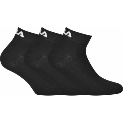 Fila ponožky Quarter 3-pack Black