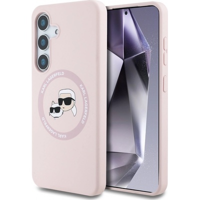 Karl Lagerfeld Liquid Silicone KCH Heads MagSafe Samsung Galaxy S25+ ružová 57983124075
