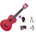 Mahalo ML2CR SET Cherry Red Концертно укулеле (ML2CR-SET)