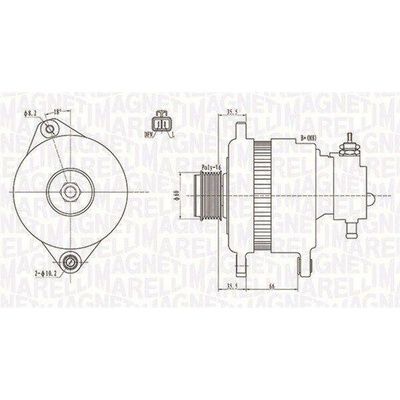 Alternátor MAGNETI MARELLI 063731899010