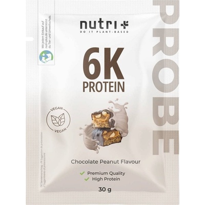 nutri + Пробен размер на веган протеин на прах 6K - Chocolate-Peanut