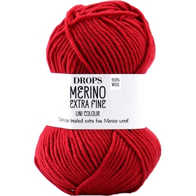 Drops Merino Extra Fine 11 červená