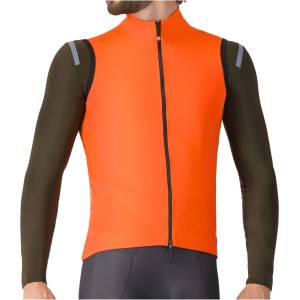 Castelli Мъжки елек за колоездене Castelli Perfetto Air Vest Cycling vest - Brilliant Orange - размер 3XL (054-0331-0117)