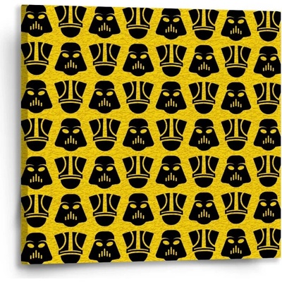 Sablio Obraz Star Wars Stormtrooperi Pattern na žltej - 50x50 cm