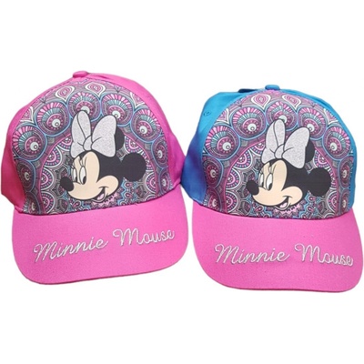 Dievčenská šiltovka Minnie ornament ružová