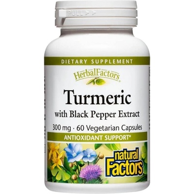 Natural Factors Turmeric with Black Pepper Extract 300 mg [60 капсули]