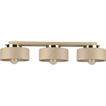 Keter Lighting Таванно осветително тяло IGNIA 3xE27/60W/230V бежово/златисто (KE0197)