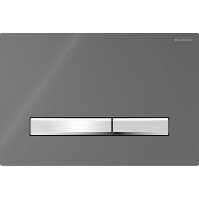 Geberit 115.788. SD. 2-бутон за промиване Sigma50 24, 6x16, 4 cm антрацит/матов хром (GB0067)