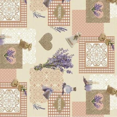 Ubrus PVC 3581358, metráž, 20 m x 140 cm, Provence s levandulí, IMPOL TRADE
