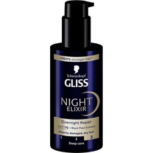 Schwarzkopf Gliss Night Elixir bezoplachový elixír pro poškozené vlasy 100 ml