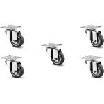 SQUARELY Колелца за самонаторяваща се саксия GrowLARGE 5 бр (305-200)