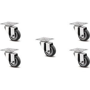 SQUARELY Колелца за самонаторяваща се саксия GrowLARGE 5 бр (305-200)