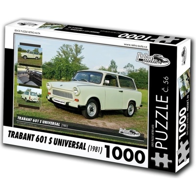 Retro-Auta č. 56 Trabant 601 S Universal 1981 1000 dílků