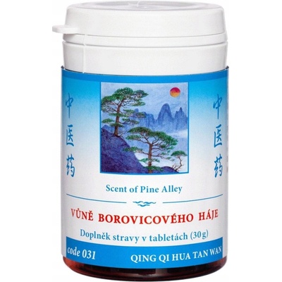 TCM Herbs VOŇA BOROVICOVÉHO HÁJA QING QI HUA TAN 100 tabliet 30 g
