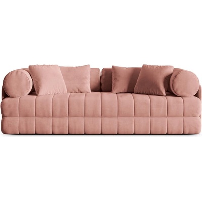Cosmopolitan Design Розов кадифен сгъваем диван 206 cm Kemi - Cosmopolitan Design (COS_3SF_44_F1_KEMI5)