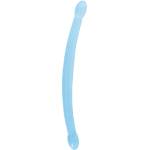 RealRock Двулицев вибратор Flexi Duo gel (42 см), син