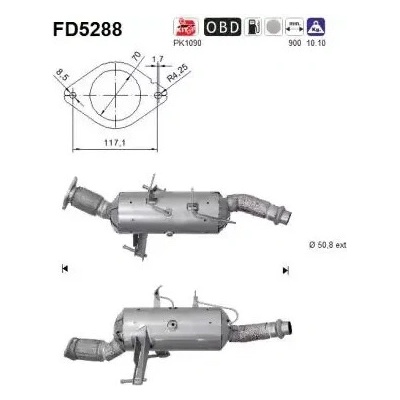 AS Filtr pevných částic ASA FD5288